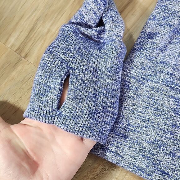 🔺️Gap Fit Purple Variegated Zippered Athletic Hoodie Medium - Picture 12 of 14